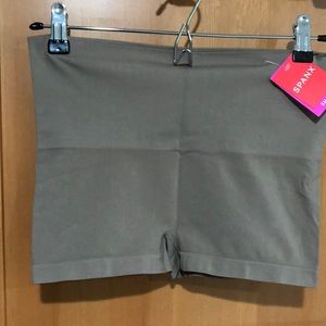 NWT mocha colored spanx boy shorts